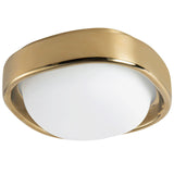 Metallic Brass Pebble Flush Mount by Kuzco Lighting