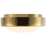 Metallic Brass Pebble Flush Mount by Kuzco Lighting