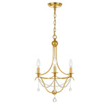 Metro Chandelier 15.5" Antique Gold