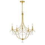 Metro Chandelier 27.5" Antique Gold