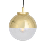 Mica Pendant - Satin Brass