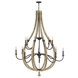 Middlefield Large Open Frame Two Tier Chandelier - Iron Rust - by Fredrick Ramond