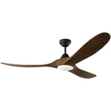 Midnight Black Housing with Dark Walnut Blades Maverick Smart 60inch Ceiling Fan by Visual Comfort Fans
