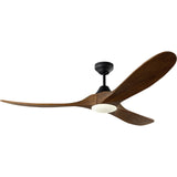 Midnight Black Housing with Dark Walnut Blades Maverick Smart 60inch Ceiling Fan by Visual Comfort Fans