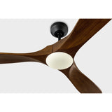 Midnight Black Housing with Dark Walnut Blades Maverick Smart 60inch Ceiling Fan by Visual Comfort Fans