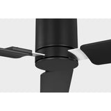 Midnight Black Housing with Midnight Black Blades Cleancut Smart 54inch LED Ceiling Fan by Visual Comfort Fans