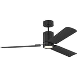 Midnight Black Housing with Midnight Black Blades Cleancut Smart 54inch LED Ceiling Fan by Visual Comfort Fans