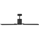 Midnight Black Housing with Midnight Black Blades Cleancut Smart 54inch LED Ceiling Fan by Visual Comfort Fans