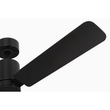 Midnight Black Housing with Midnight Black Blades Cleancut Smart 54inch LED Ceiling Fan by Visual Comfort Fans