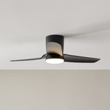 Midnight Black Housing with Midnight Black Blades Colgin 44inch Hugger LED Ceiling Fan by Visual Comfort Fans