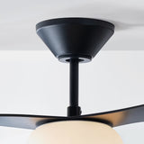 Midnight Black Housing with Midnight Black Blades Drape Smart 58inch LED Ceiling Fan by Visual Comfort Fans