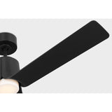 Midnight Black Housing with Midnight Black Blades Peel Smart 52" LED Ceiling Fan by Visual Comfort Fans