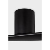 Midnight Black Housing with Midnight Black Blades Plank Smart 52" Hugger Ceiling Fan by Visual Comfort Fans