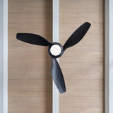Midnight Black Housing with Midnight Black Blades Topan Smart 52inch LED Ceiling Fan by Visual Comfort Fans