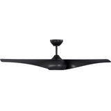 Midnight Black Housing with Midnight Black Blades Topan Smart 52inch LED Ceiling Fan by Visual Comfort Fans
