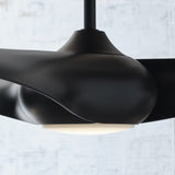 Midnight Black Housing with Midnight Black Blades Topan Smart 52inch LED Ceiling Fan by Visual Comfort Fans