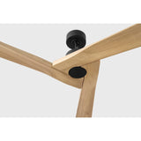 Midnight Black Housing with Natural Honey Blades Alma Smart 52inch Ceiling Fan by Visual Comfort Fans