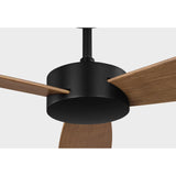 Midnight Black Housing with Oak Blades Paddle Smart 52inch Ceiling Fan by Visual Comfort Fans