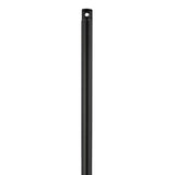 Midnight Black Threaded Fan Downrod by Visual Comfort Fans