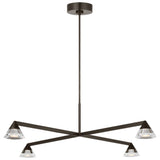 Midrand Crystal Chandelier Medium Bronze By Visual Comfort Modern