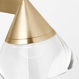 Midrand Crystal Chandelier Medium Hand Rubbed Antique Brass By Visual Comfort Modern - Detailed View11