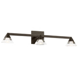 Midrand Crystal Vanity Light 26 Inch Bronze By Visual Comfort Modern - Side View