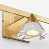 Midrand Crystal Vanity Light 26 Inch Hand Rubbed Antique Brass By Visual Comfort Modern - Detailed View1