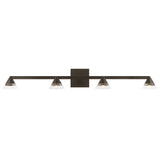 Midrand Crystal Vanity Light 36 Inch Bronze By Visual Comfort Modern