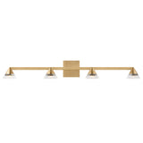 Midrand Crystal Vanity Light 36 Inch Hand Rubbed Antique Brass By Visual Comfort Modern