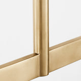 Midrand Linear Crystal Chandelier Hand Rubbed Antique Brass By Visual Comfort Modern - Detailed View12