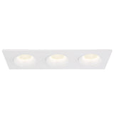 Midway Regressed Multiple Downlight 3 Lights White By Fase1Lighting