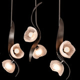 Mika 10-Light Linear Suspension detail in Oil Rubbed Bronze, by Hubbardton Forge