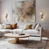 Mika 3 Light Sconce Semi Flush Dark Smoke By Hubbardton Forge Lifestyle View