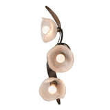 Mika 3 Light Sconce Semi Flush Dark Smoke By Hubbardton Forge With Light