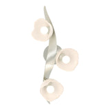 Mika 3-Light Sconce/Semi-Flush - Sterling