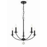 Mila Chandelier 23'' Black Black