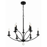Mila Chandelier 28'' Black Black