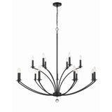 Mila Chandelier 48'' Black Black