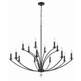 Mila Chandelier 48'' Black Black