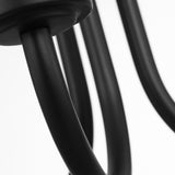 Miles Clear Glass Chandelier Small Midnight Black By Generation Lighting - Detailed View2