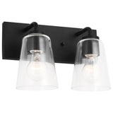 Miles Clear Glass Vanity Light