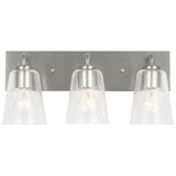 Miles Clear Glass Vanity Light