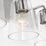 Miles Clear Glass Vanity Light
