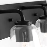 Miles Clear Glass Vanity Light