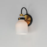 Milk Wall Sconce Satin Brass by Maxim Lighting