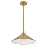 Milo Pendant Light Lacquered Bras By Lark Living - Front View1