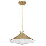 Milo Pendant Light Lacquered Bras By Lark Living - Front View2