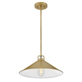 Milo Pendant Light Lacquered Bras By Lark Living - Front View4