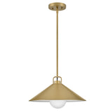 Milo Pendant Light Lacquered Bras By Lark Living - Front View