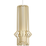 Mini Syrma Pendant Light Satin Gold Bulb By CDL